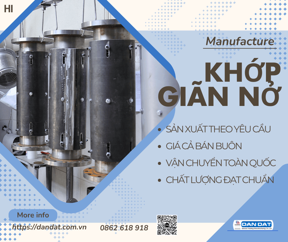 Khớp nối giãn nở nhiệt inox| Khớp nối mềm inox công nghiệp, Khớp nối mềm inox: Giải pháp tối ưu cho hệ thống công nghiệp